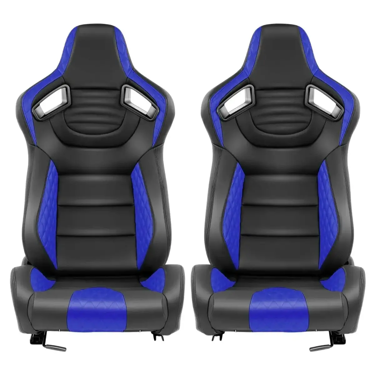 Reclinable Wingback Racing Seats Pvc (Pair) 2