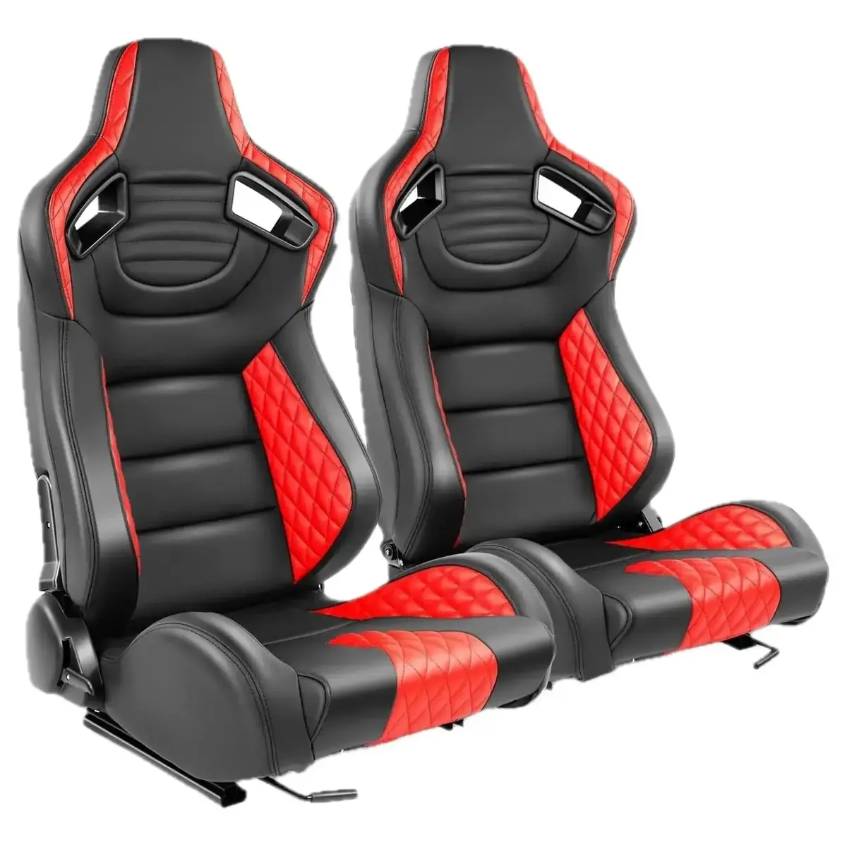 Reclinable Wingback Racing Seats Pvc (Pair) 1