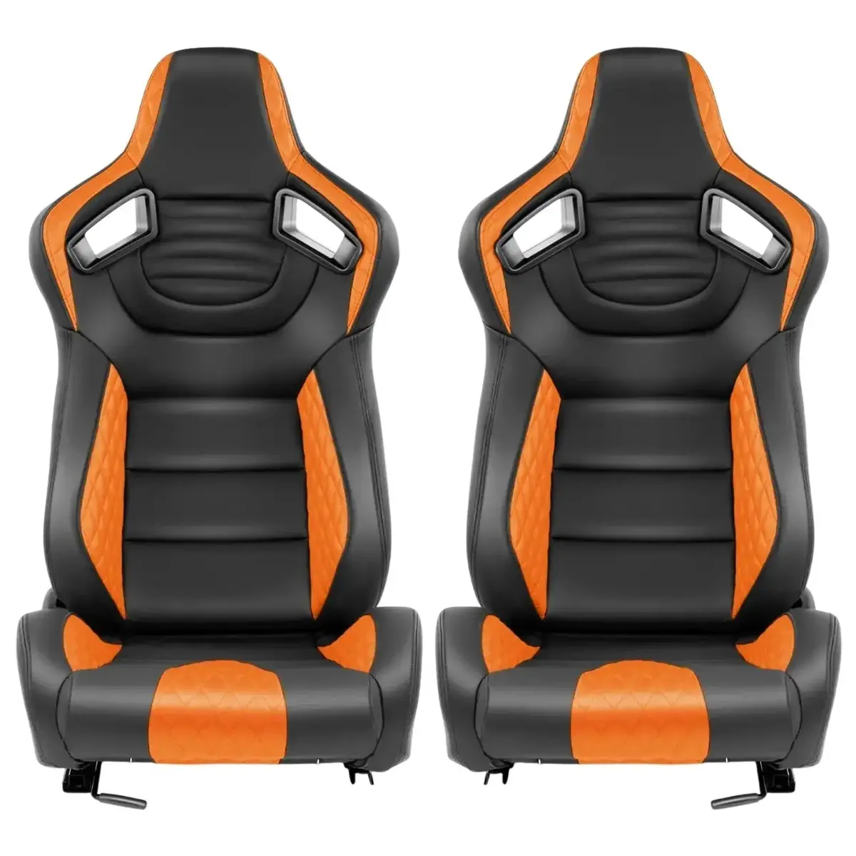 Reclinable Wingback Racing Seats Pvc (Pair) 2