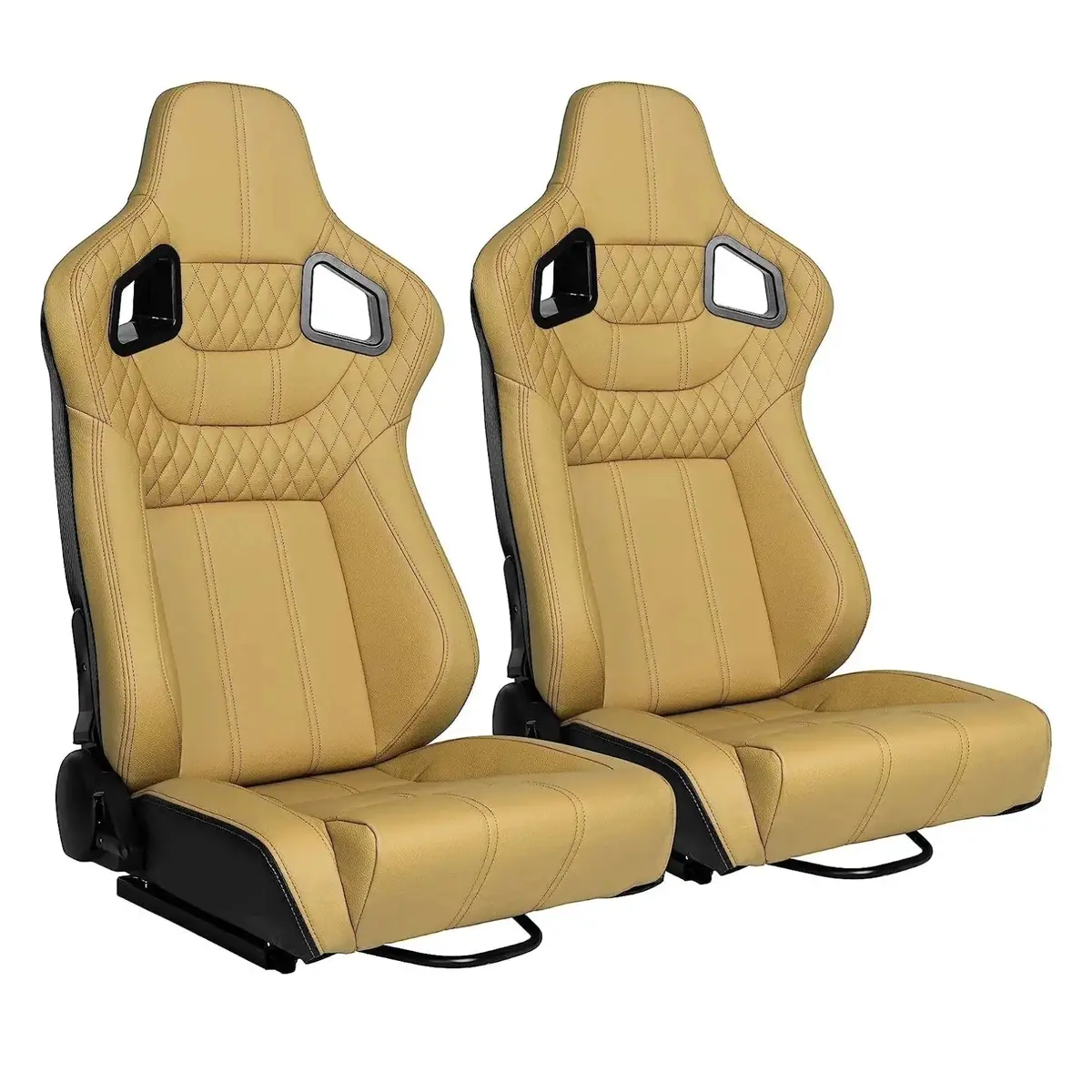 Reclinable Wingback Racing Seats Pvc (Pair) 1