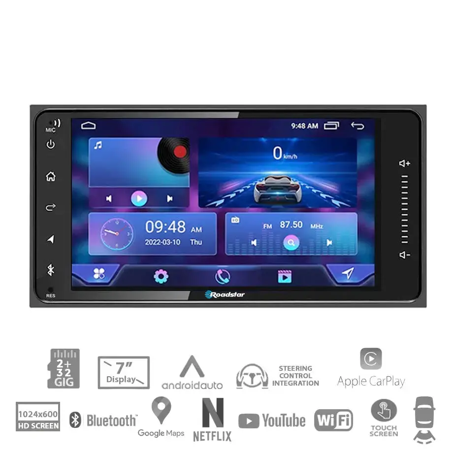 Roadstar - 7 Inch Toyota Android Multimedia Unit With Apple Airplay & Android Auto 1