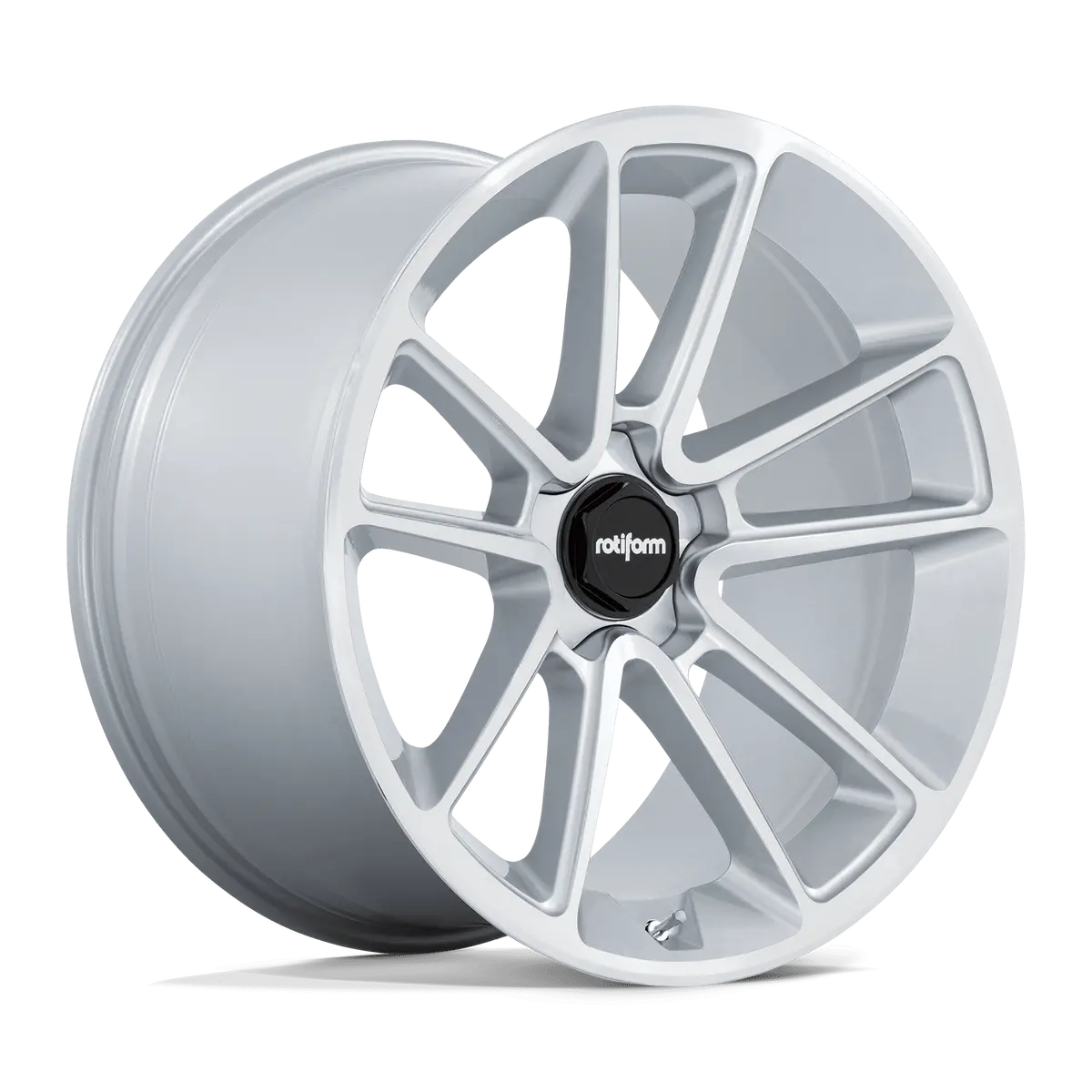 21" Rotiform Btl Gloss Silver Machined Face Wheel 1