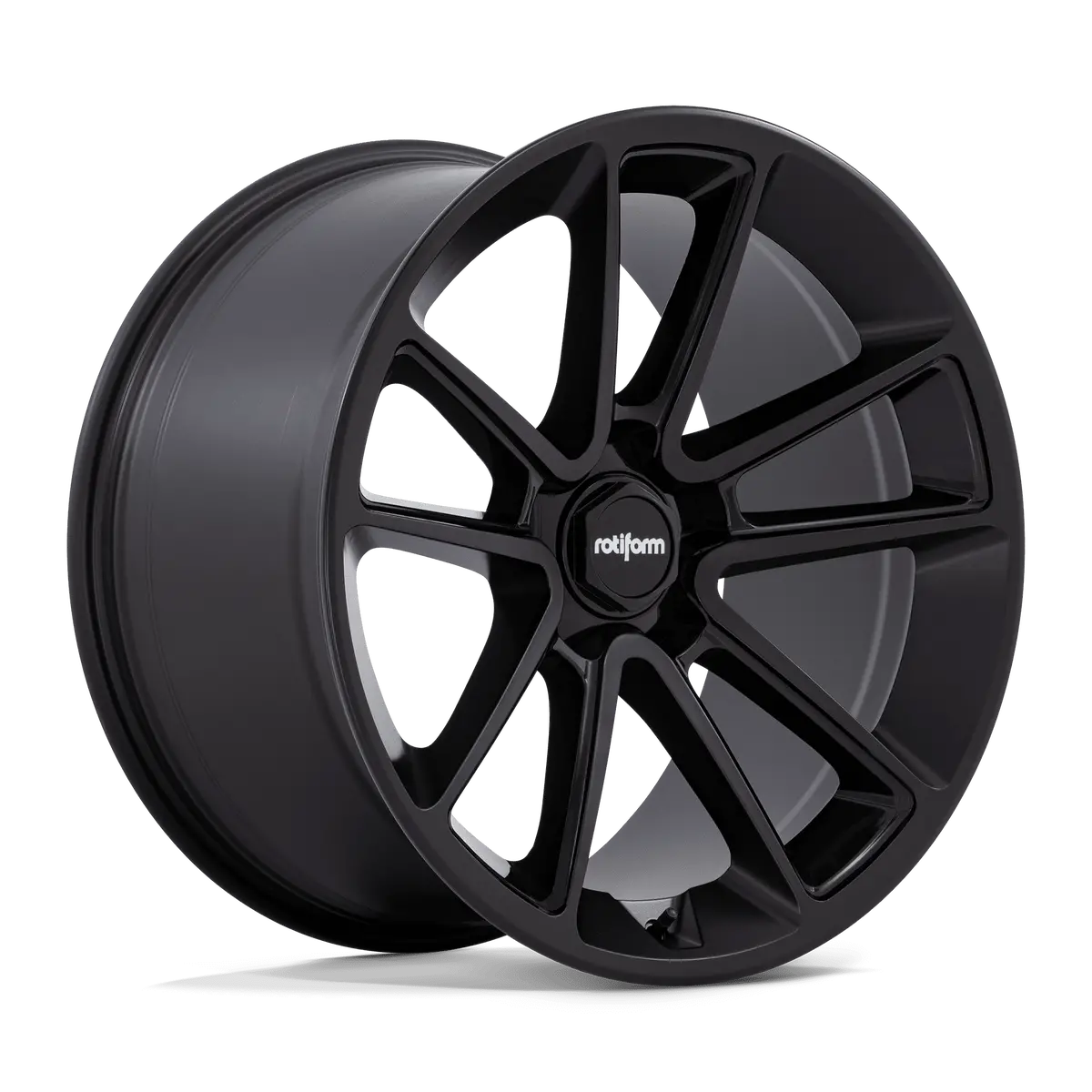 22" Rotiform Btl Matte Black W/Black Cap Wheel 1