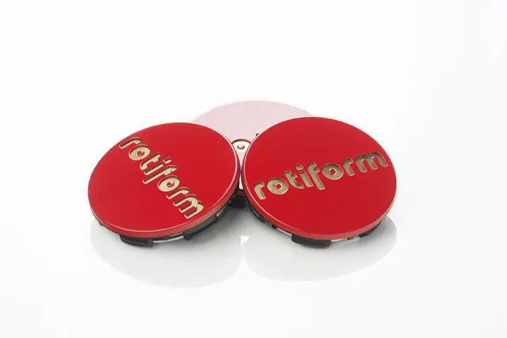 Rotiform Red & Gold Center Caps 1