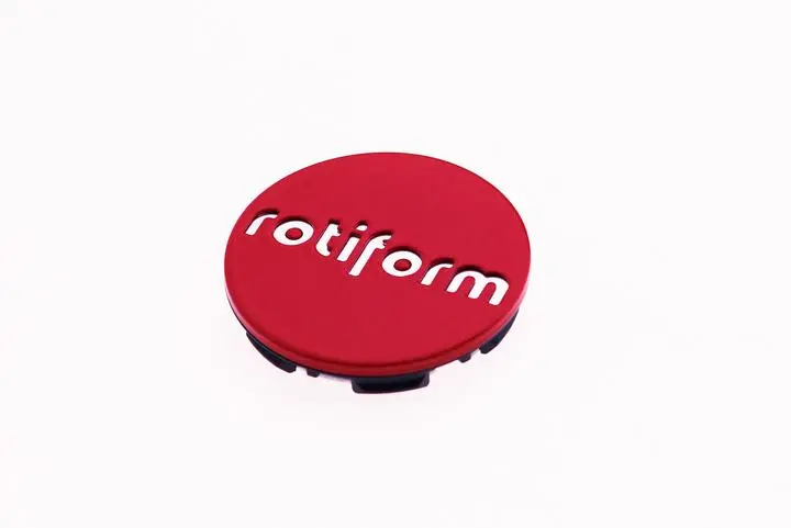 Rotiform Red & Chrome Center Caps 1