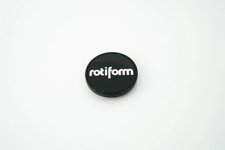 Rotiform Spline Logo Cap Inserts - Black And Silver 1