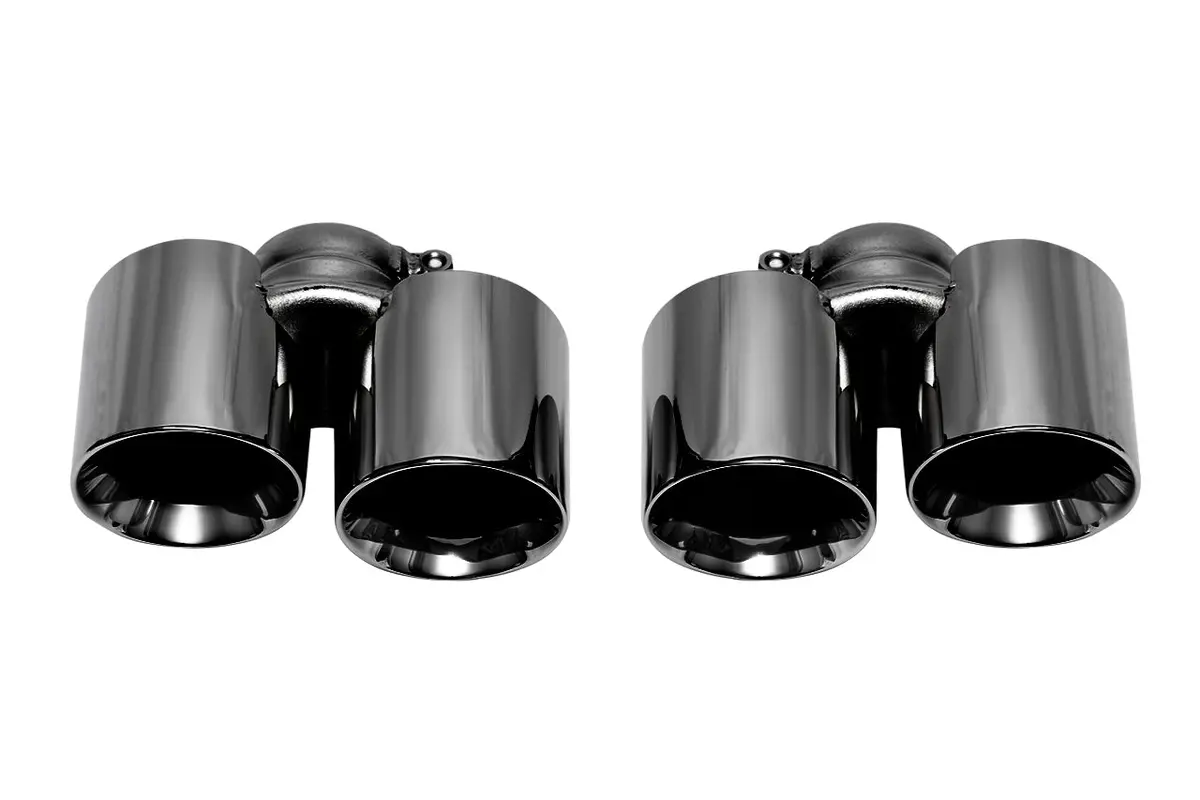 Soul 12-16 Porsche 991.1 Carrera Base (Without Pse) Bolt On Exhaust Tips - Black Chrome 1