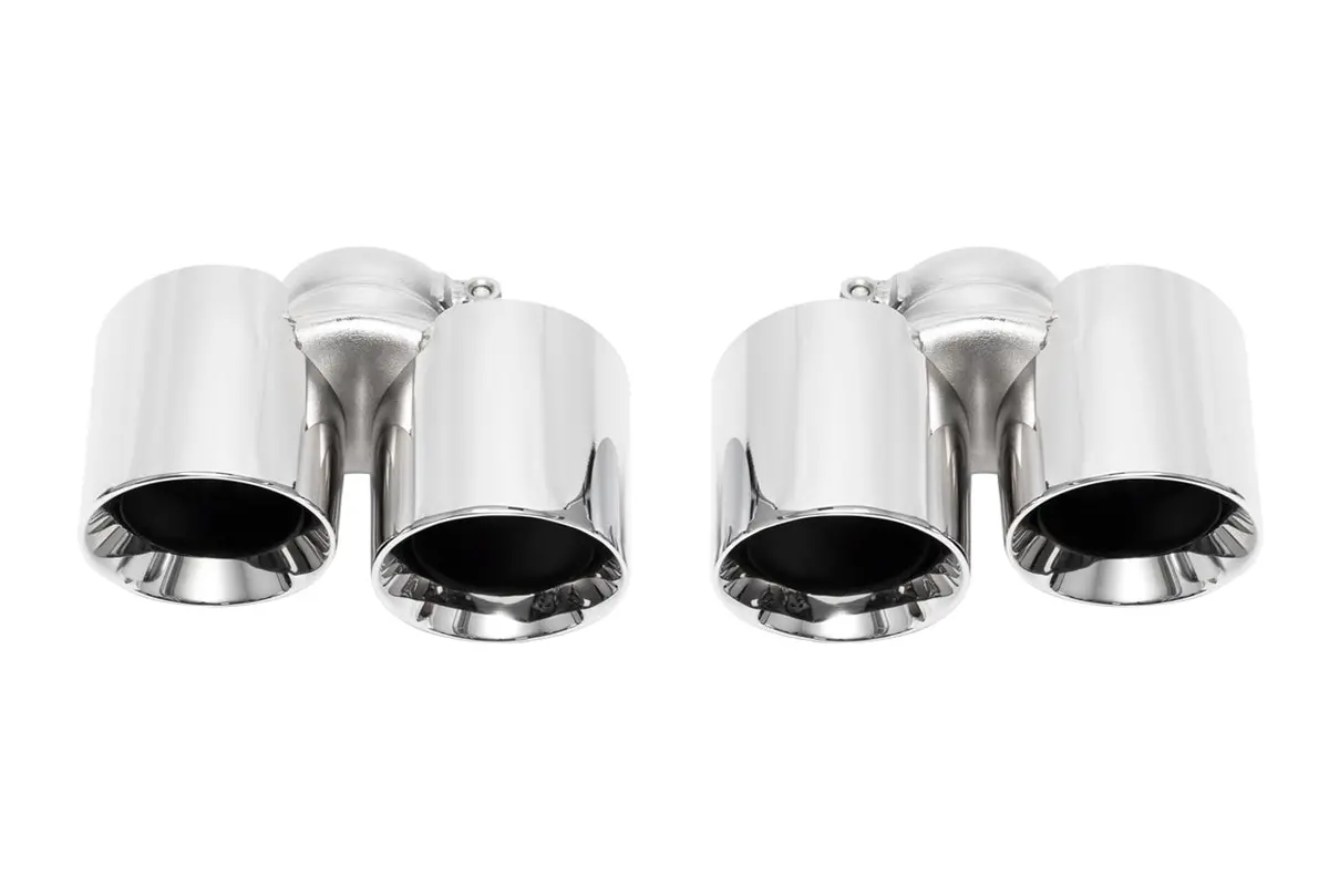 Soul 12-16 Porsche 991.1 Carrera Base (Without Pse) Bolt On Exhaust Tips - Polished Chrome 1