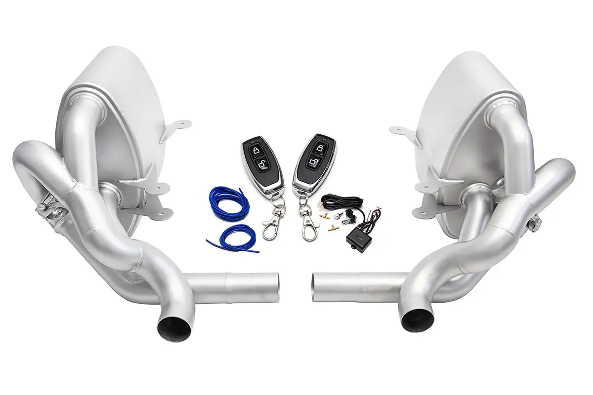 Soul 05-08 Porsche 997.1 Carrera Valved Exhaust (Non-Pse) - Reuse Factory Tips 1