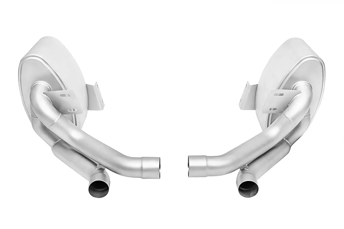 Soul 09-11 Porsche 997.2 Carrera Sport Side Mufflers - Black Chrome Tips 2