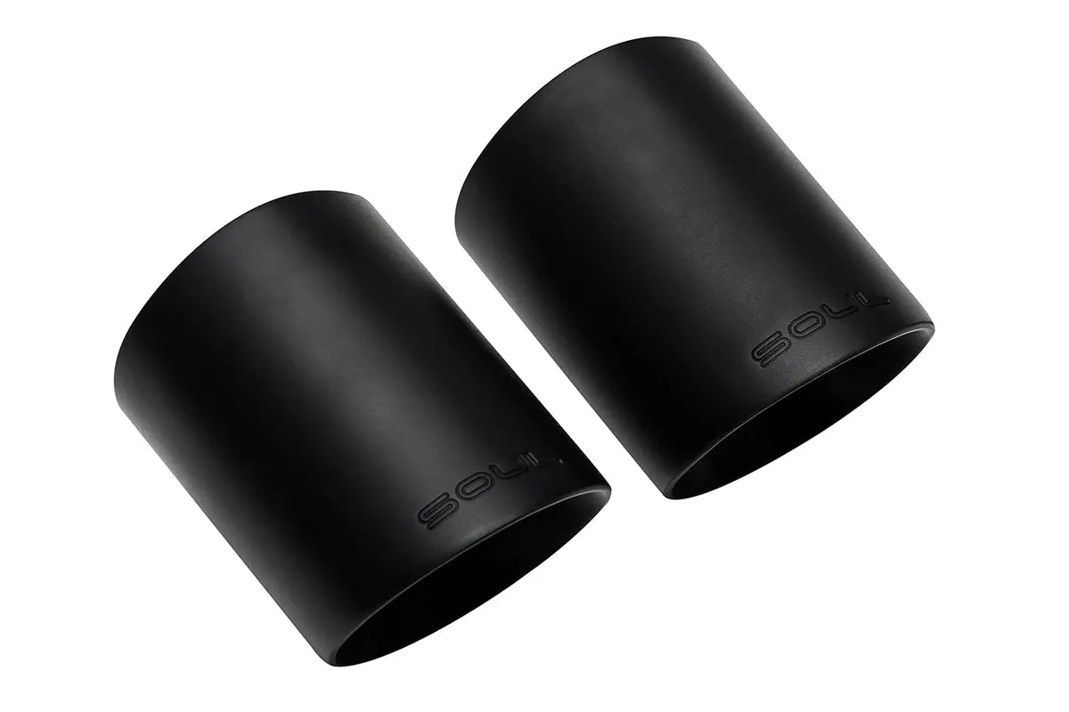 Soul 06-11 Porsche 997 / 997.2 Gt3 Center Muffler Bypass Exhaust - 3.5In Black Double Wall Tips 1