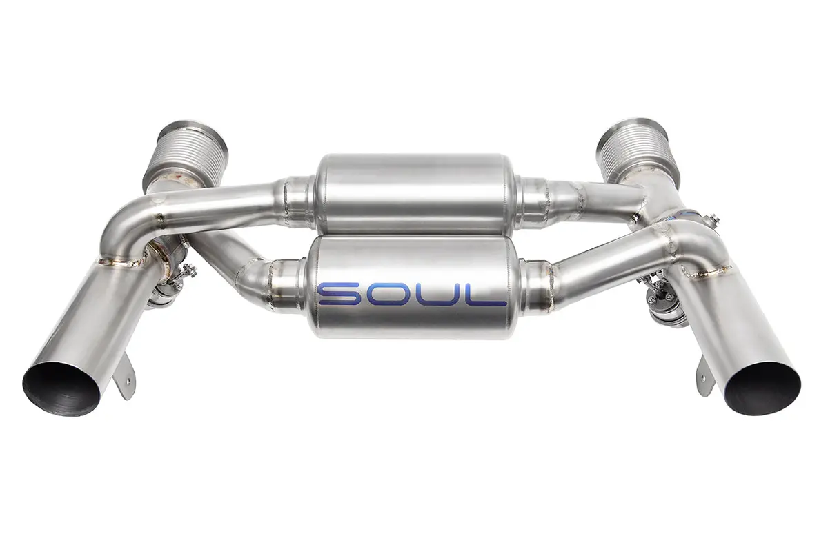 Soul 17-19 Lamborghini Huracan Lp 640-4 Performante Titanium Valved Exhaust (Raw Finish) 1