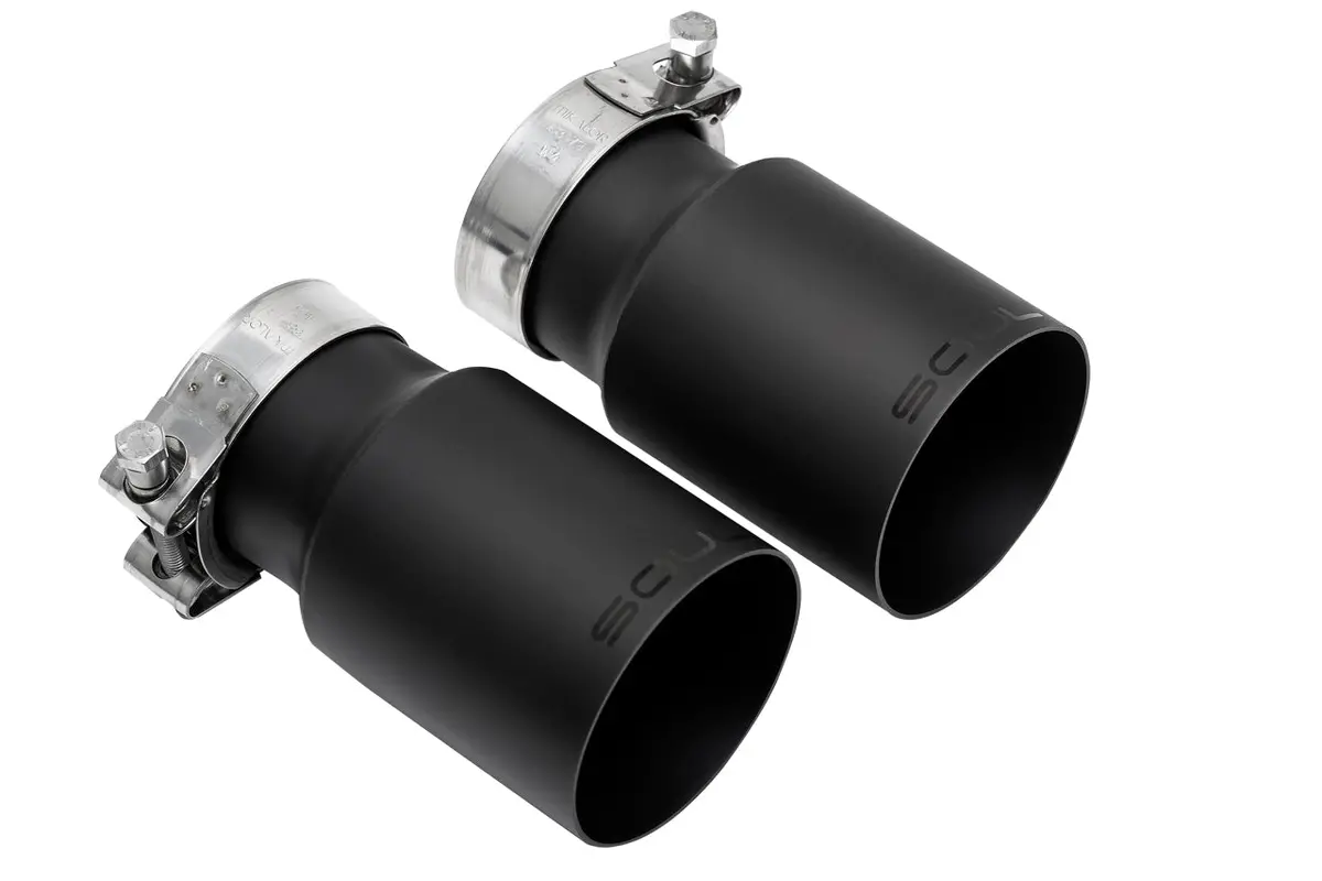 Soul 17+ Porsche 718 Cayman / Boxster Bolt-On X-Pipe W/ Tips - Straight Cut Satin Black Tips 1