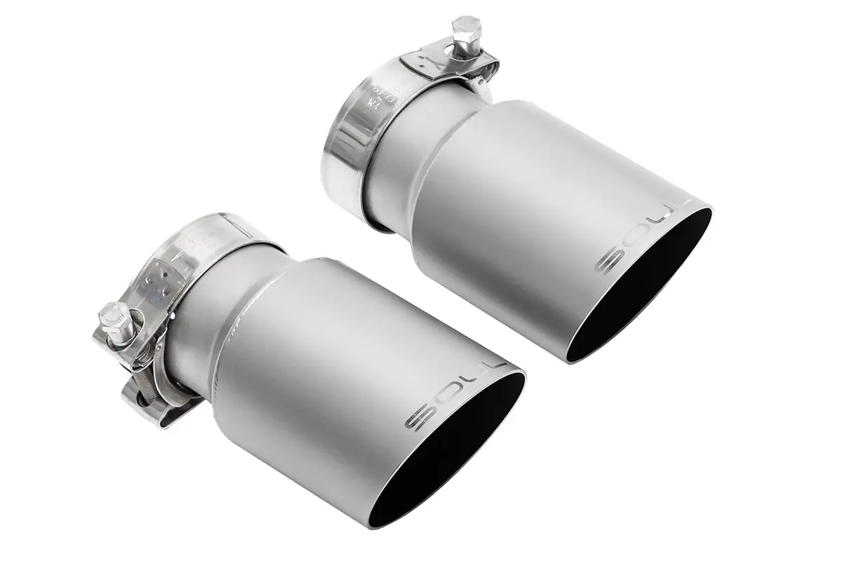 Soul 14-19 Porsche 991.1 Gt3 / Gt3 Rs Bolt-On Exhaust Tips - 4In Slash Cut Signature Satin Tips 1