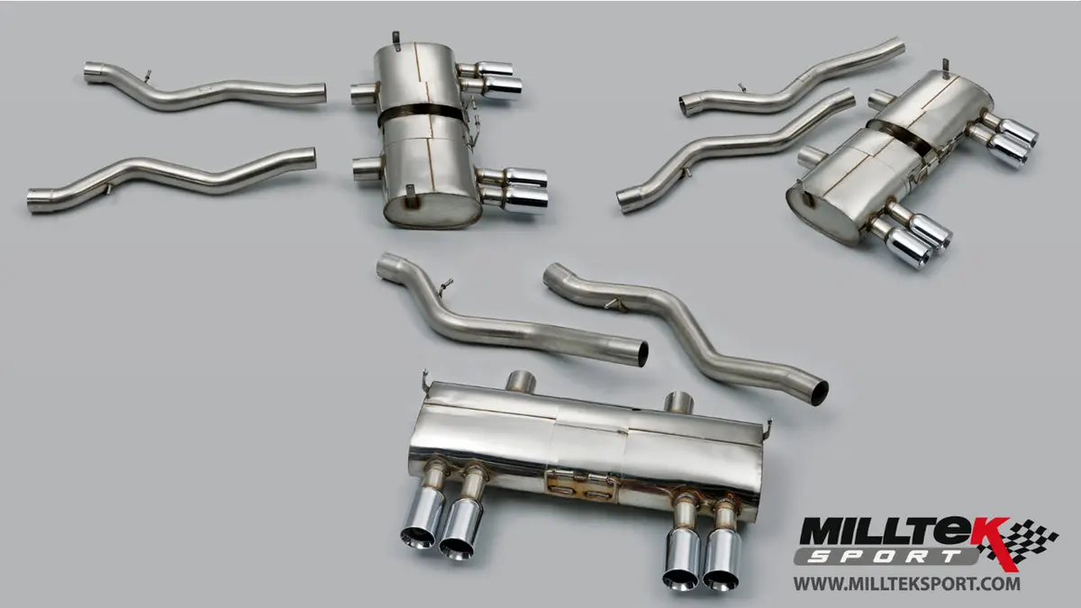 Milltek Cat-Back V2 Valved Exhaust System With Remote Control & Gt-80 Cerakote Black Tips - Bmw E93 M3 Convertible 1