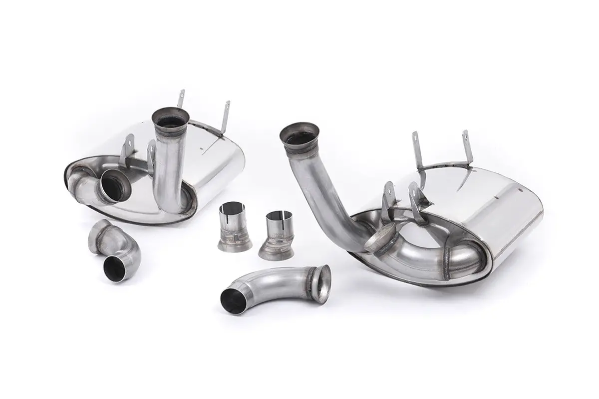 Milltek Rear Silencer(S) - Cup Version (Offers A Powerful Gt3-Like Sound). Uses Oe Tips - 911 - 997.1 Carrera And Carrera S - 2004-2008 - Ssxpo031 1
