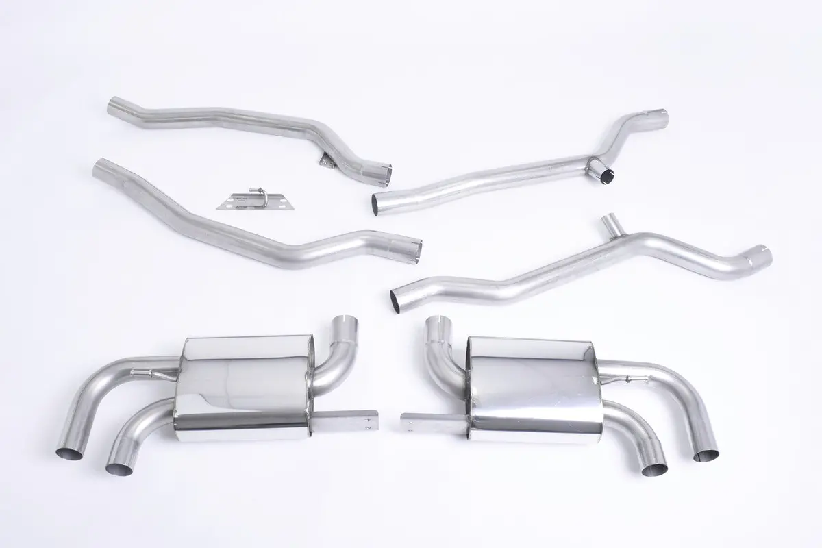 Milltek Cat-Back Exhaust - Non-Resonated (Louder). Oem-Look (Uses Oe Tips) - Cayenne - 958 Turbo 4.8 V8 - 2010-2020 - Ssxpo108 1
