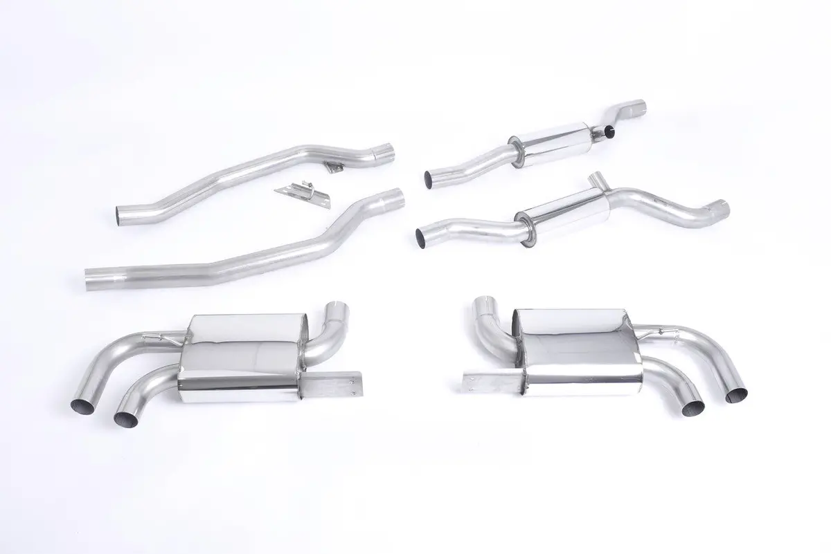 Milltek Cat-Back Exhaust - Resonated (Quieter). Oem-Look (Uses Oe Tips) - Cayenne - 958 Turbo 4.8 V8 - 2010-2020 - Ssxpo109 1