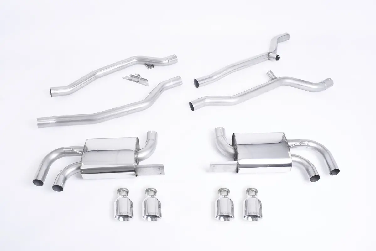 Milltek Cat-Back Exhaust - Non-Resonated (Louder). Cup-Style - Cayenne - 958 Turbo 4.8 V8 - 2010-2020 - Ssxpo110 1