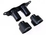 Milltek Tips - Fits With Oe Rear Silencer - Gt-100 Cerakote Black Trims - 911 - 991.2 Gt3 & Gt3 Rs - 2018-2020 - Ssxpo132 1
