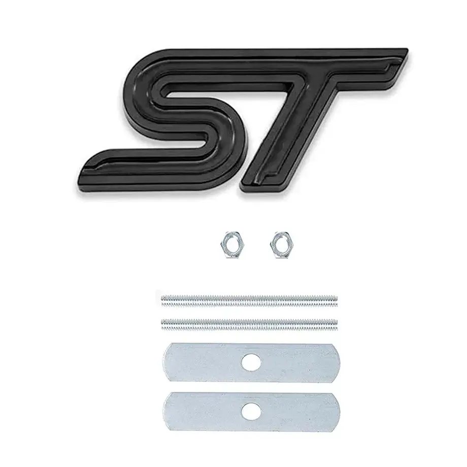 St Metal Grille Badge - Black 1