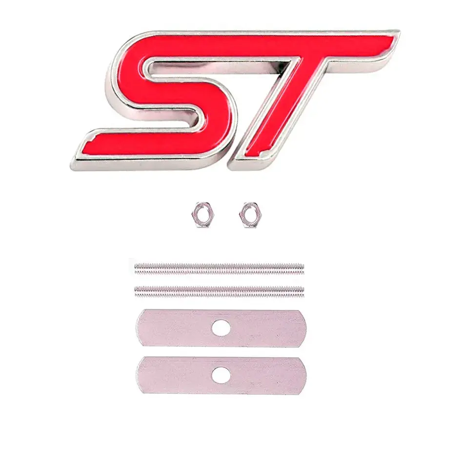 St Metal Grille Badge - Red 1