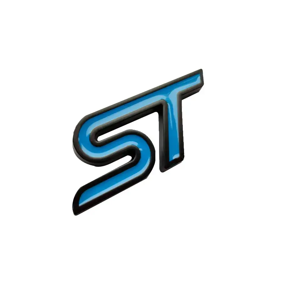 St Logo - Steering Wheel Metal Badge (Blue) 1