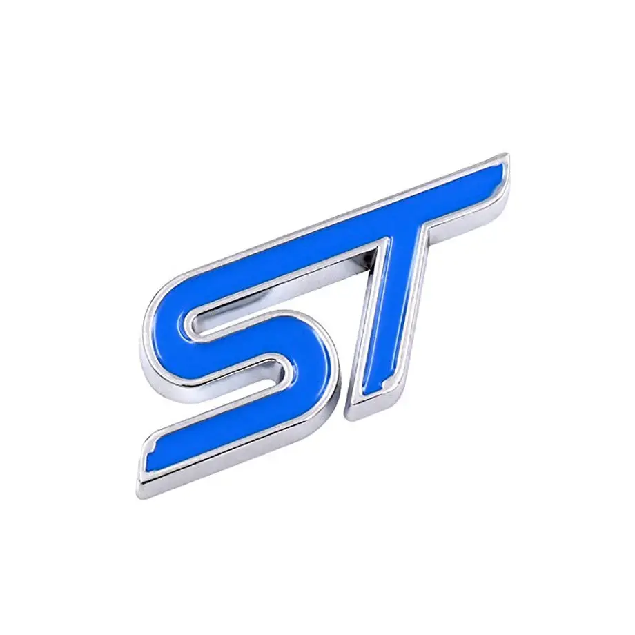 St Stick On Metal Badge - Blue 1