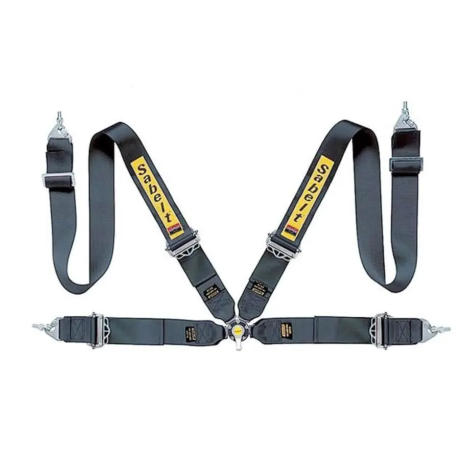 Sa-Belt 4-Point Quick Release Racing Seat Harness (Black) 1