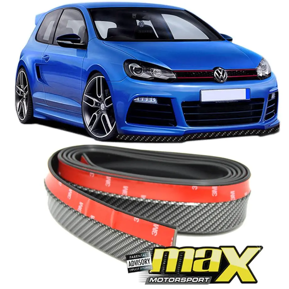 Samurai Universal Rubber Spoiler (Carbon) 1