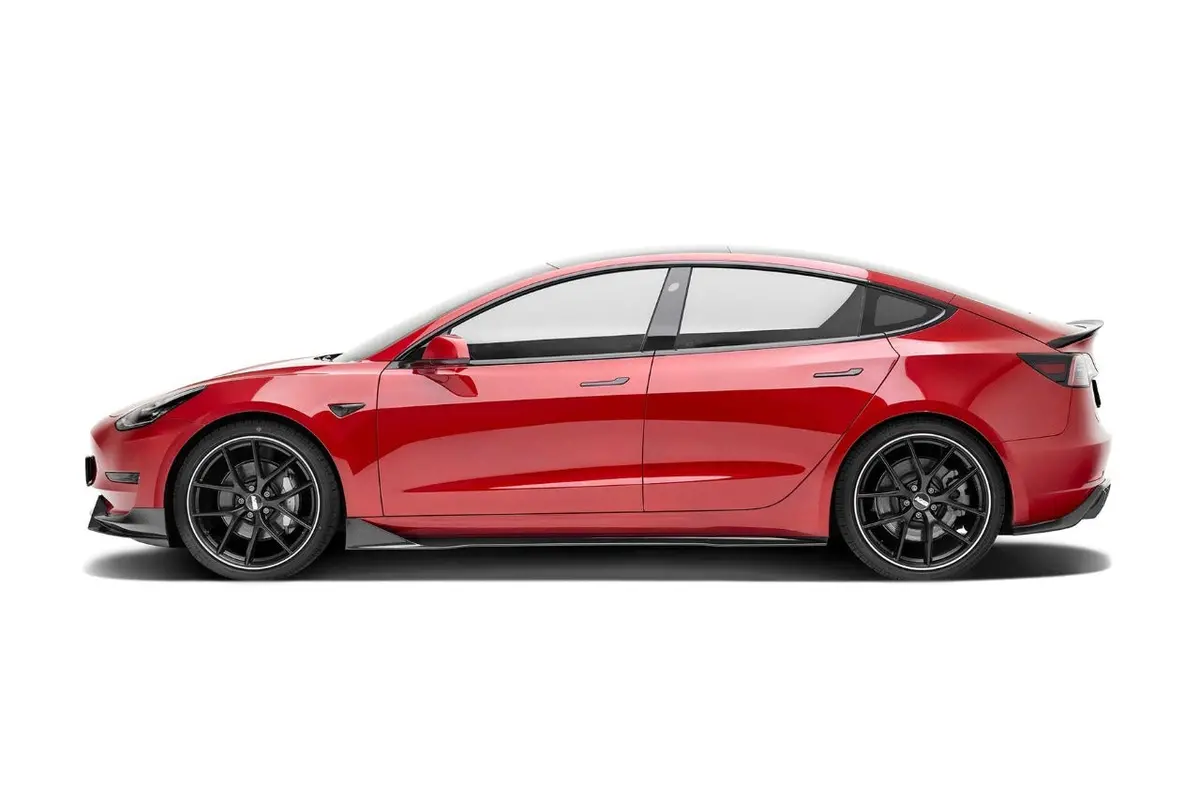 Adro Tesla Model 3 Premium Prepreg Carbon Fiber Side Skirts 1