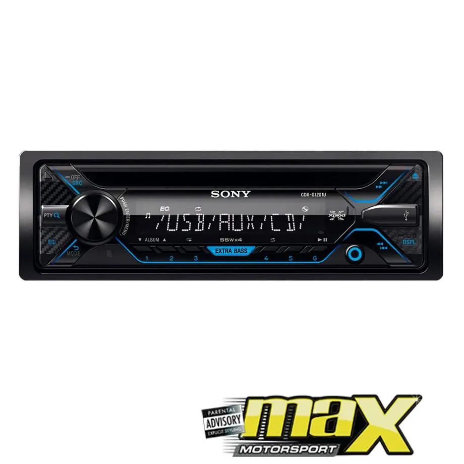 Sony Xplod Cdx-G1201u Cd/Mp3/Usb/Aux Player (Blue) 1