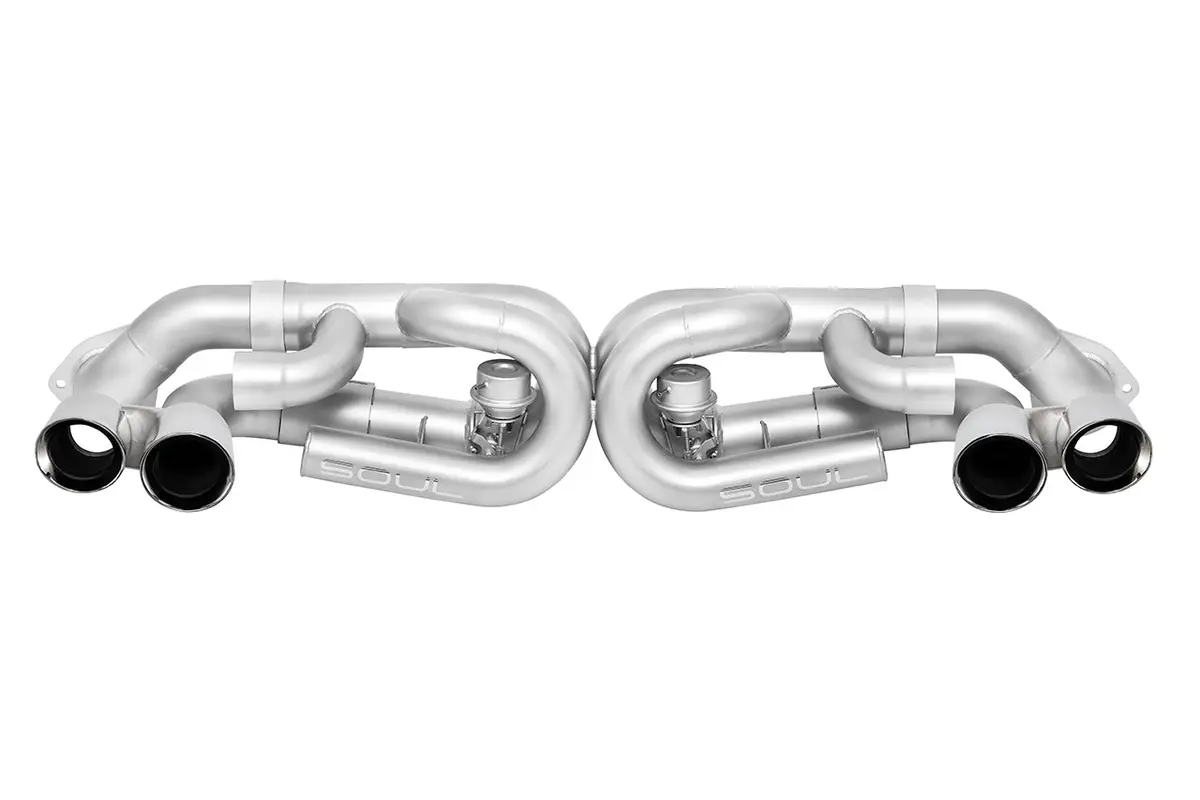 Soul 12-16 Porsche 991.1 Carrera Base/S/Gts (W/ Pse) Valved Exhaust - Pol. Chrome Tips - Inc. Vc 1