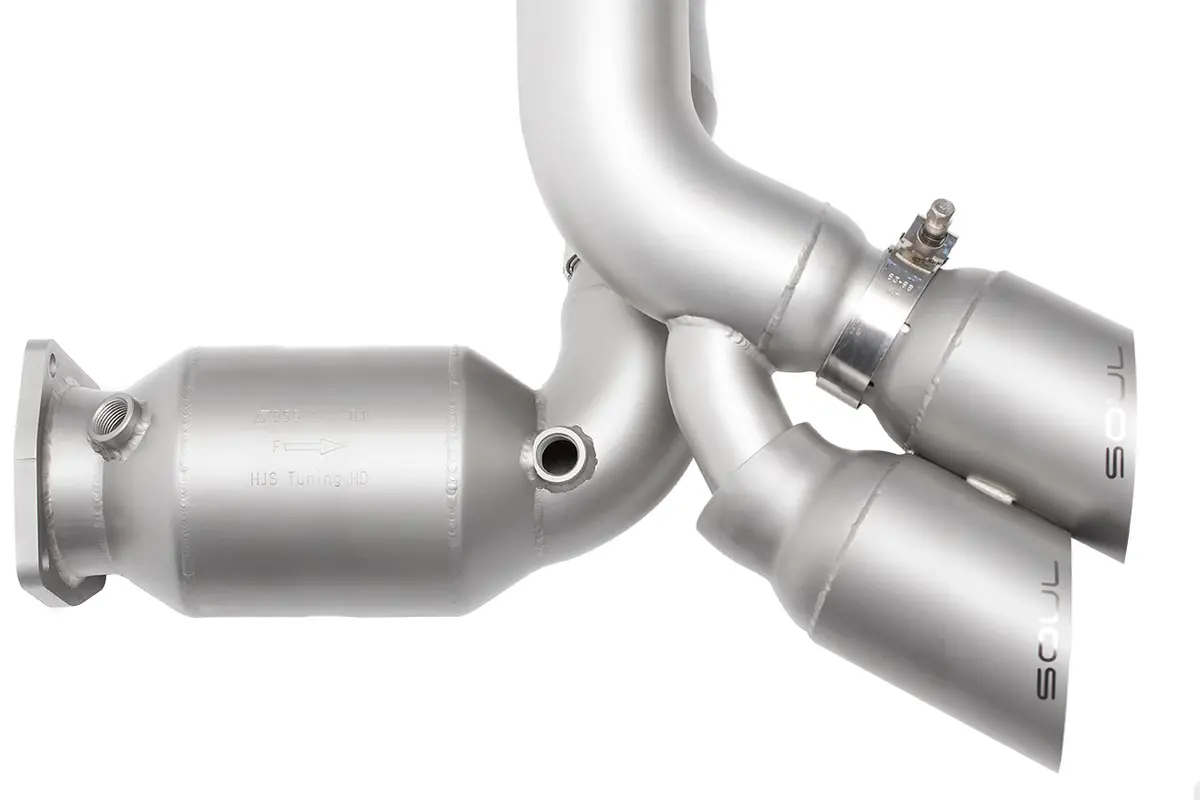 Soul 13-19 Porsche 991.1 Turbo Sport X-Pipe Exhaust - Reuse Factory Tips 2