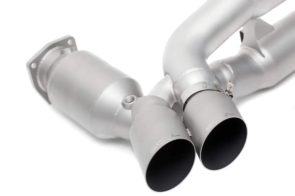 Soul 13-19 Porsche 991.1 / 991.2 Turbo Sport X-Pipe Exhaust - Gt2 Style Tips (Signature Satin) 1