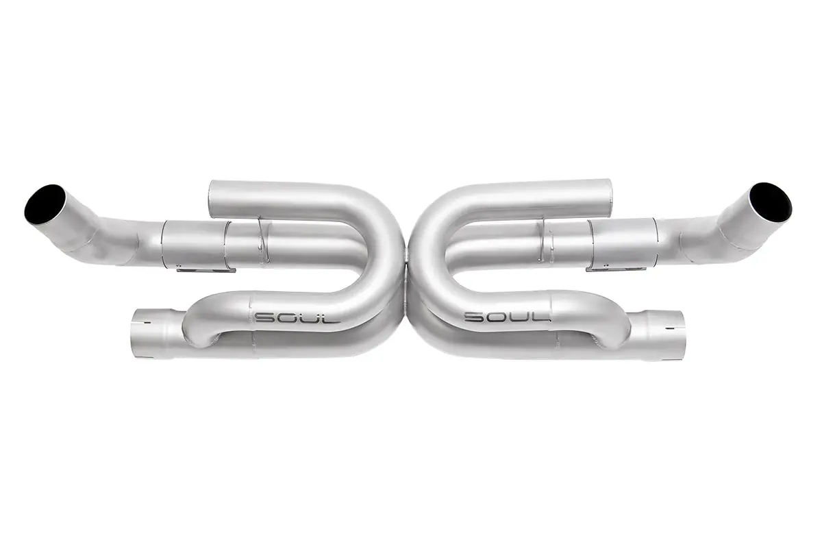 Soul 17-19 Porsche 991.2 Carrera (Non-Pse) Perf. Exhaust W/ Drone Tubes - Base - Reuse Factory Tips 1