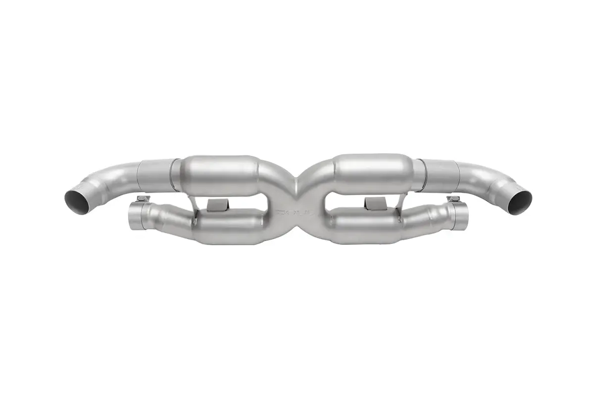 Soul 10-12 Porsche 997.2 Turbo X-Pipe Exhaust - Reuse Factory Tips 1