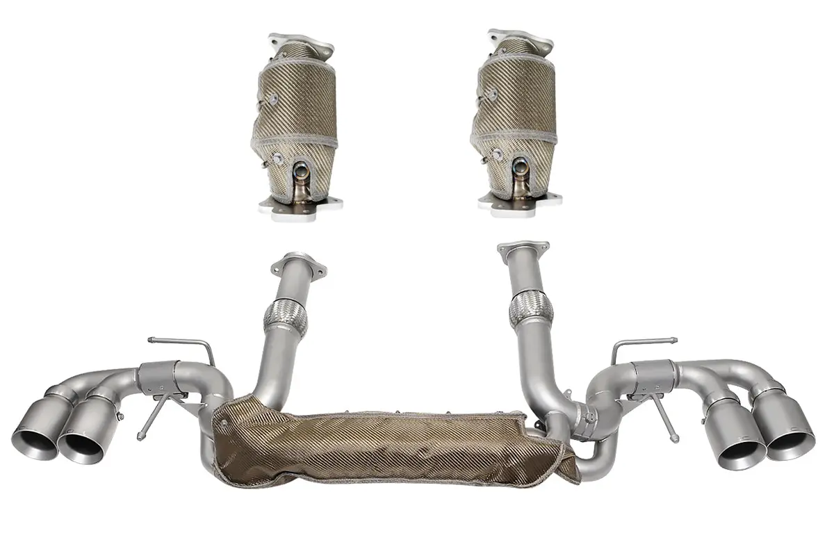 Soul 20+ Chevrolet C8 Corvette Valved Exhaust Package - 4In Straight Cut Tips - Signature Satin 2