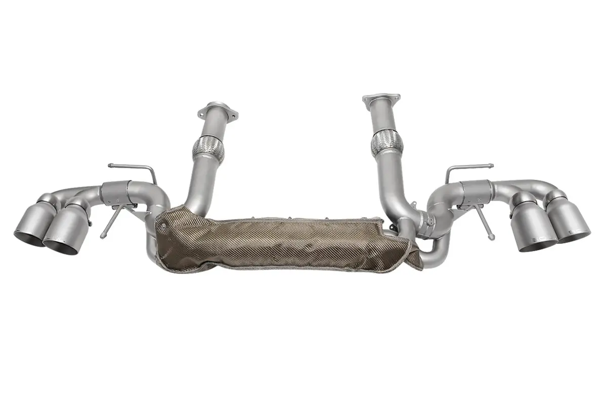 Soul 20+ Chevrolet C8 Corvette Valved Exhaust Package - 4In Slash Cut Tips - Signature Satin 1