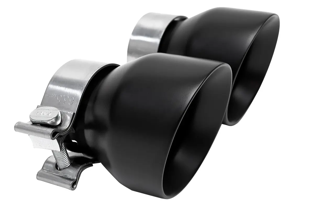 Soul 2020+ Porsche 718 Gt4 / Spyder / Gts 4.0L Bolt On Exhaust Tips - Ceramic Matte Black Slash Cut 1