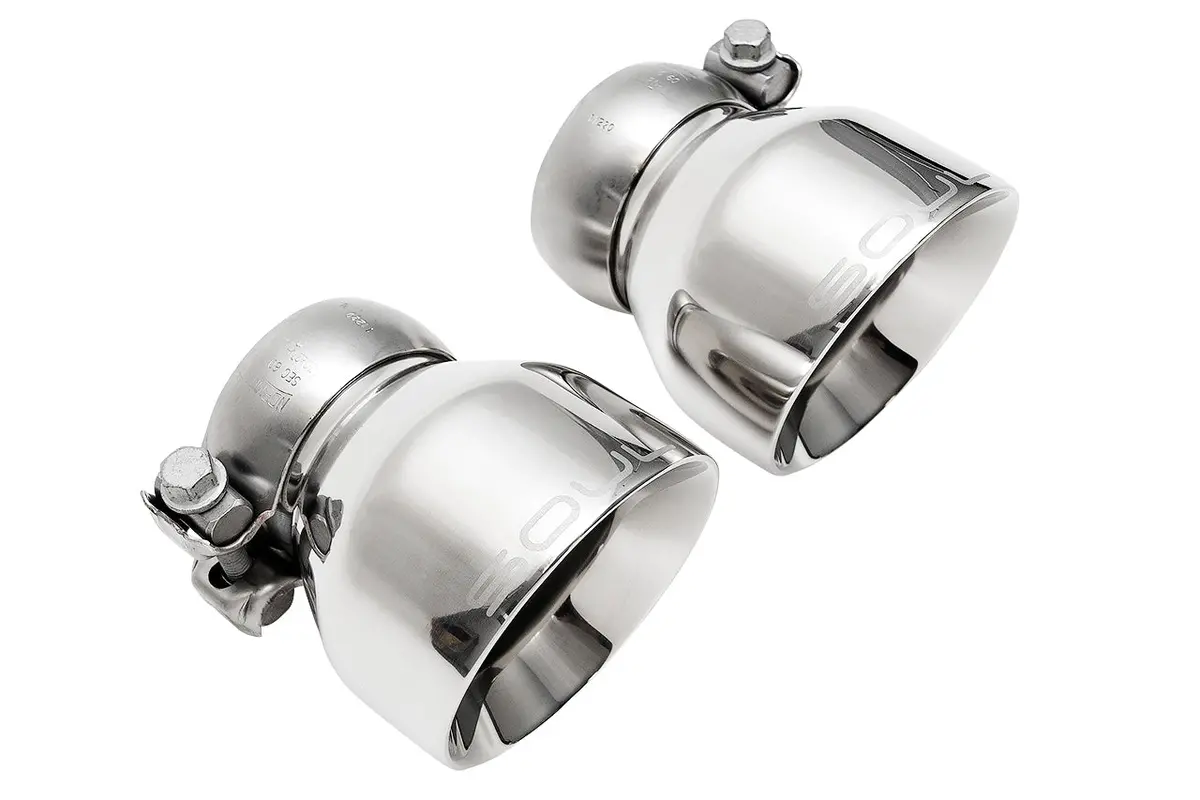 Soul 2020+ Porsche 718 Gt4 / Spyder / Gts 4.0L Bolt On Exhaust Tips - Polished Slash Cut 1