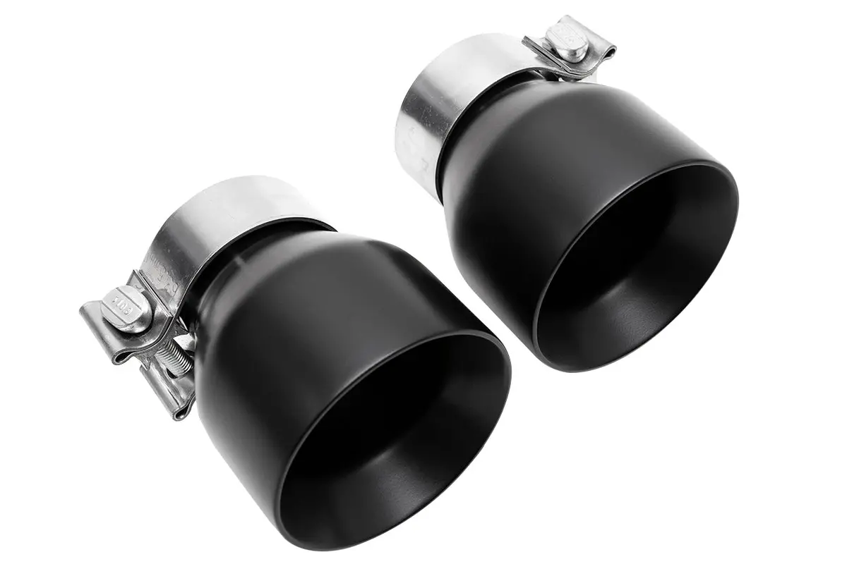 Soul 2020+ Porsche 718 Gt4 / Spyder / Gts 4.0L Bolt On Exhaust Tips - Ceramic Black Straight Cut 1