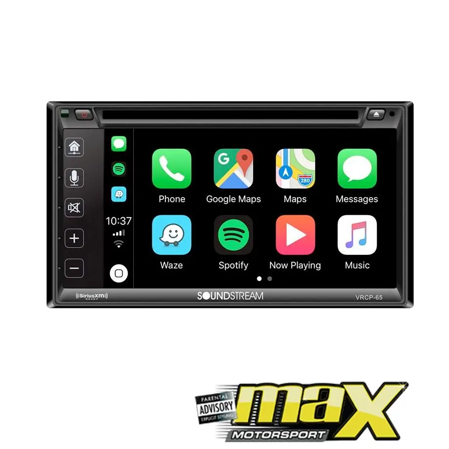 Soundstream Vrcp-65 Double Din Multimedia Player With Apple Carplay & Android Phonelink 1