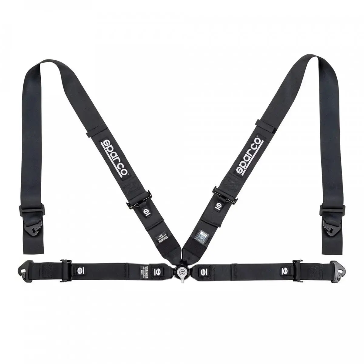 Sparco 4-Point Quick Release Racing Seat Harness (Black) 1