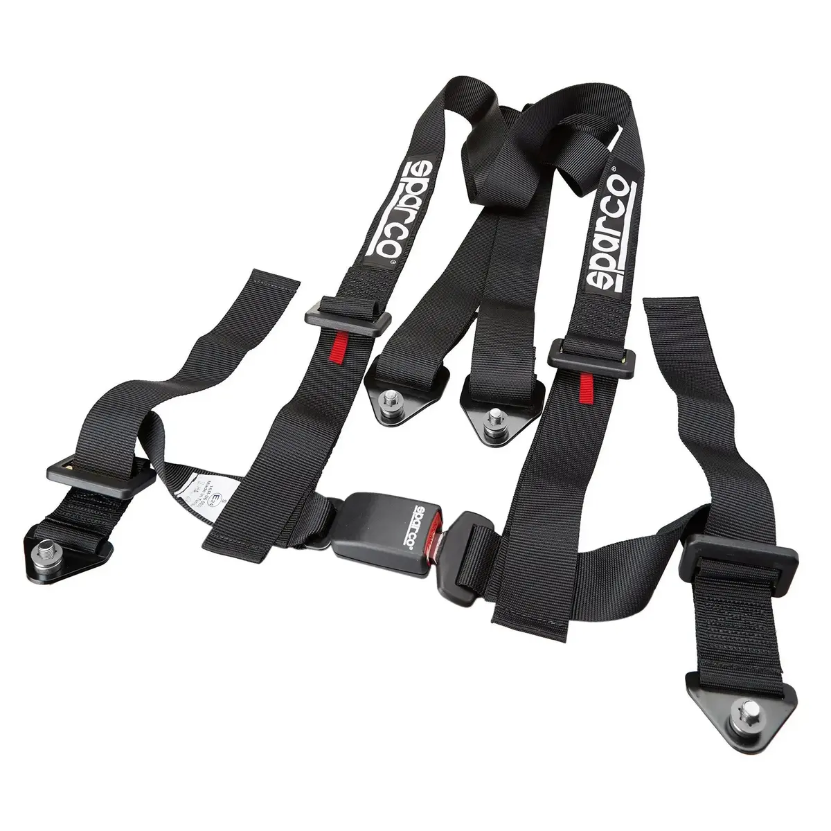 Sparco 4-Point Racing Seat Harness (Black) 1