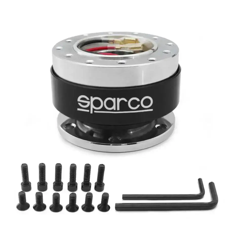 Sparco Quick Release Steering Wheel Hub Kit (Black) 1