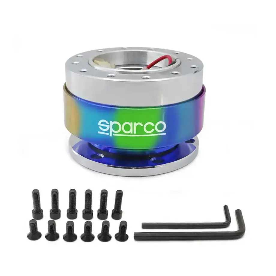 Sparco Quick Release Steering Wheel Hub Kit (Neo Chrome) 1