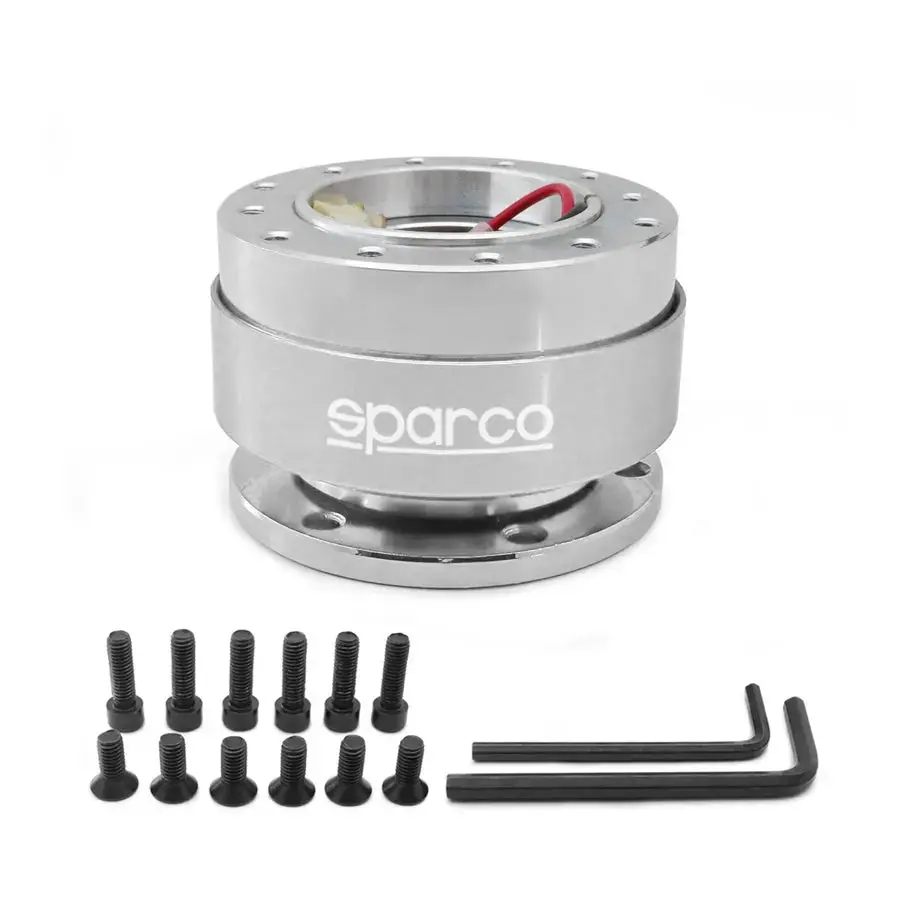 Sparco Quick Release Steering Wheel Hub Kit (Silver) 1