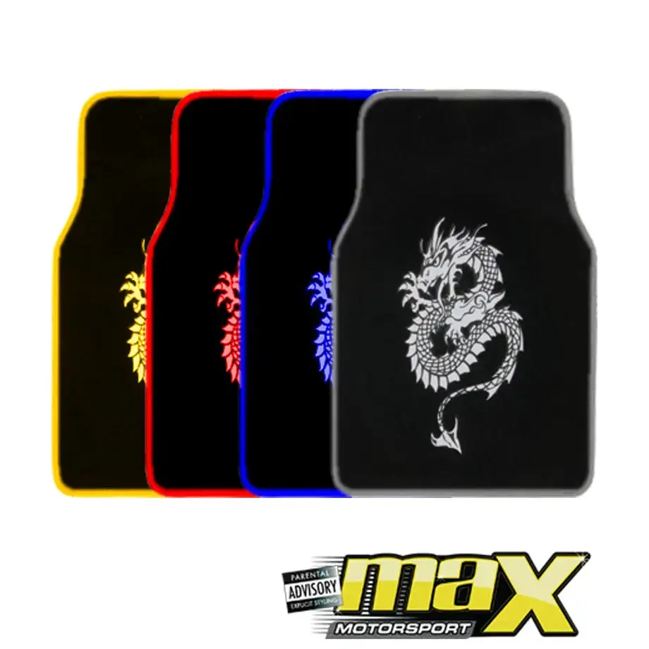 Sports Car Mats-Max Racing-Carpet  Dragon Print 1