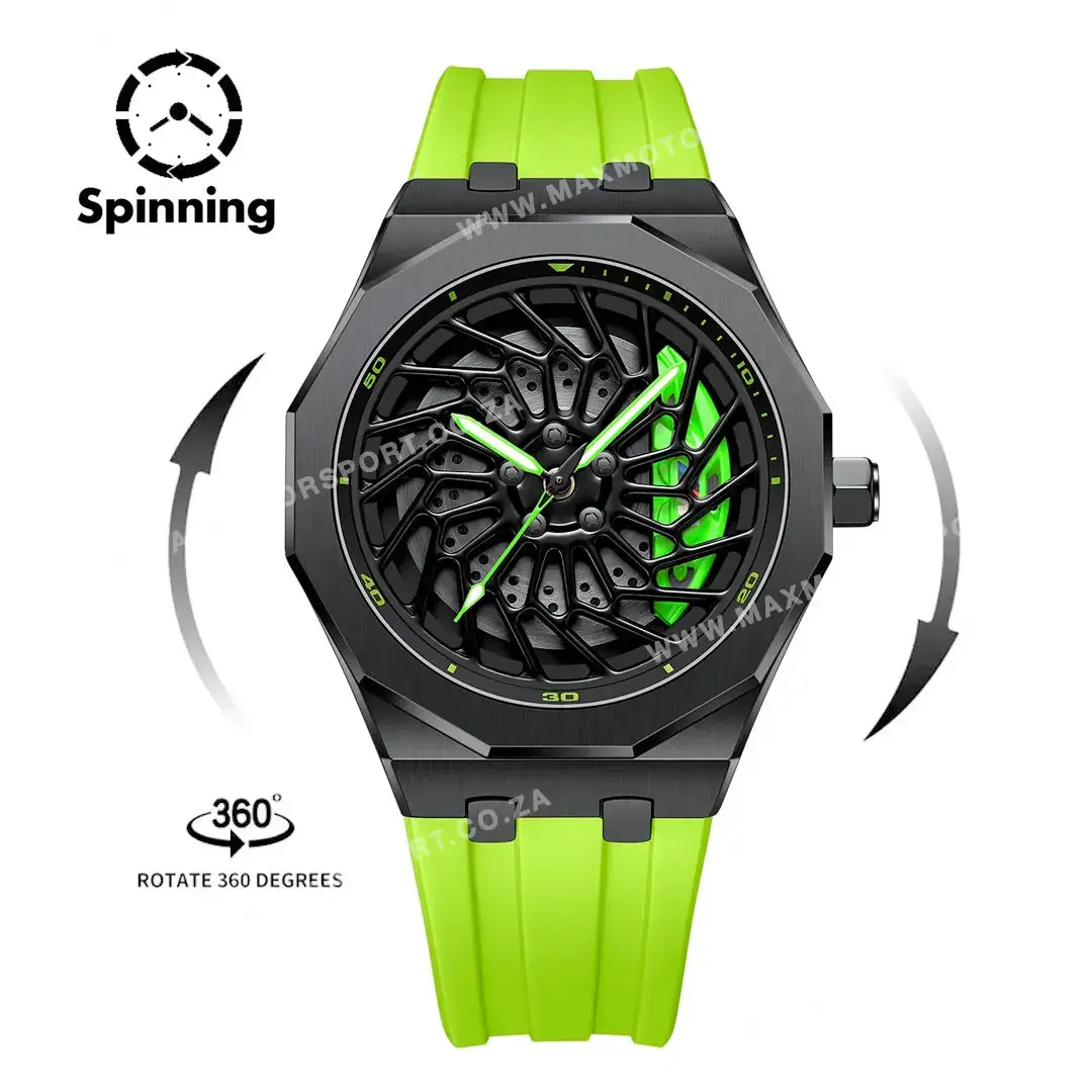 Sports Car Rim Wheel Watch - Bm I8 Spinning Face 1